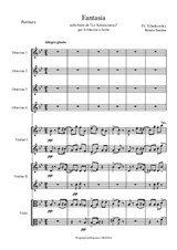 Fantasy on Tchaykovsky 'The Nutcracker'. Arrangement for 4 Piccolos and String Orchestra by Renato Insinna